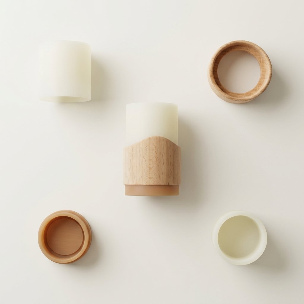 Earth-Conscious Silicone & Beech Wood Shell